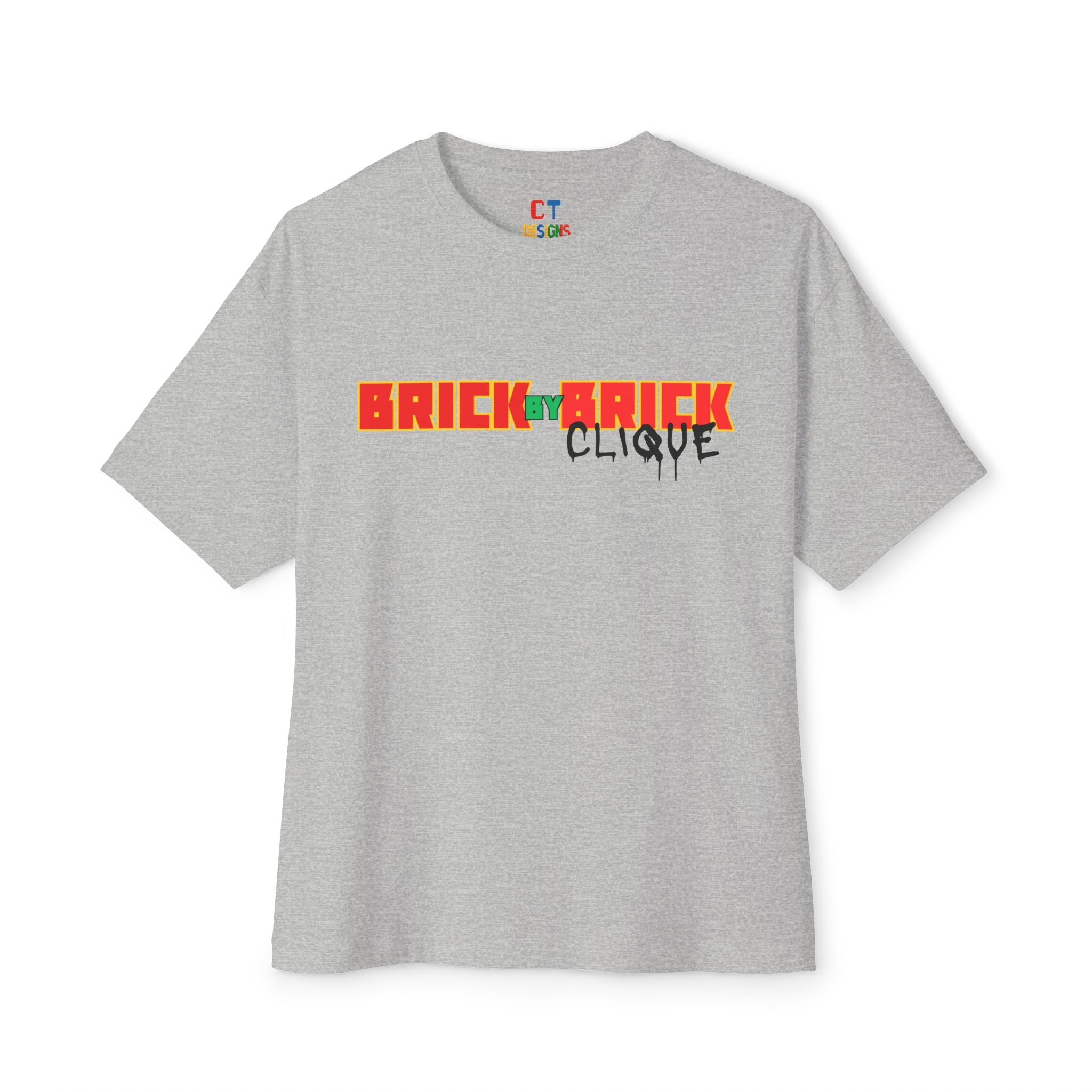 Brick By Brick Clique™ Oversized Boxy T‑Shirt