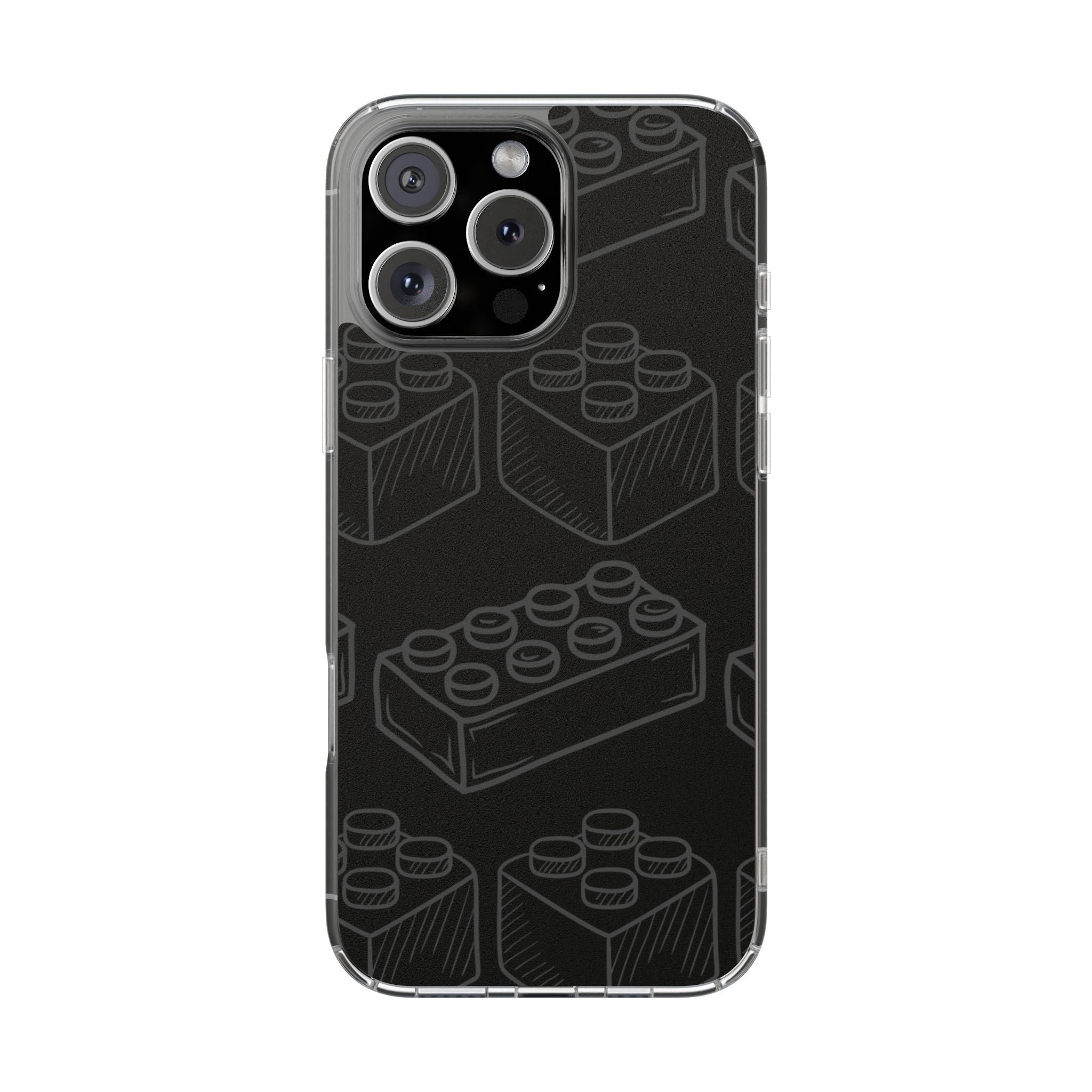 SKETCH Bricks iPhone Case (Black) -MagSafe®