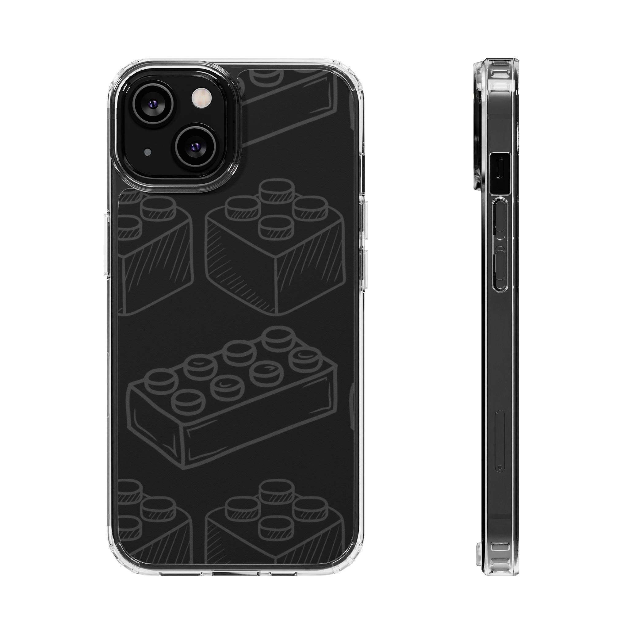 SKETCH Bricks iPhone Case (Black) -MagSafe®