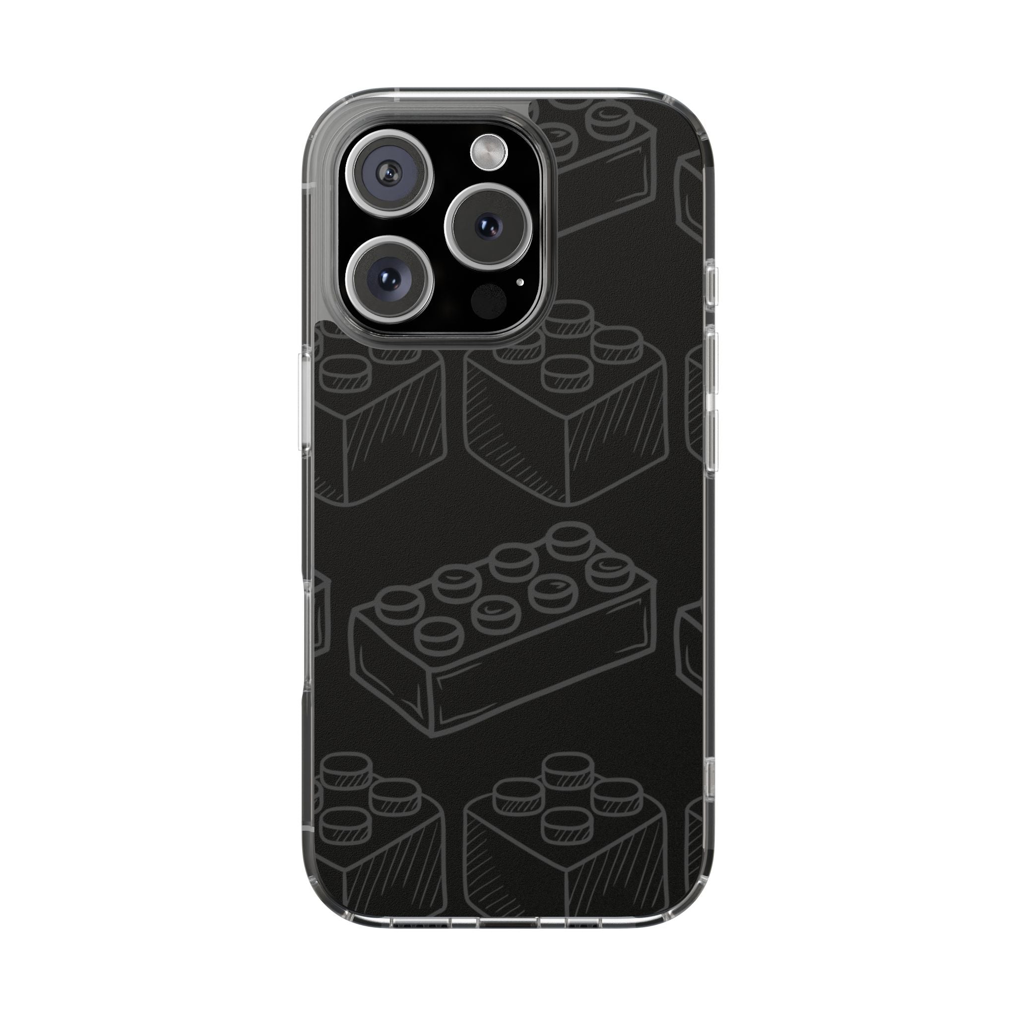 SKETCH Bricks iPhone Case (Black) -MagSafe®