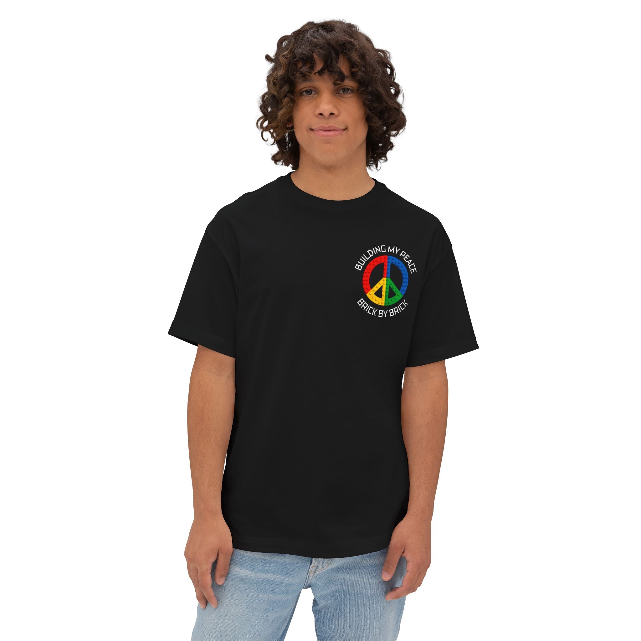 Building My Peace (Reverse) Oversized Boxy T-Shirt