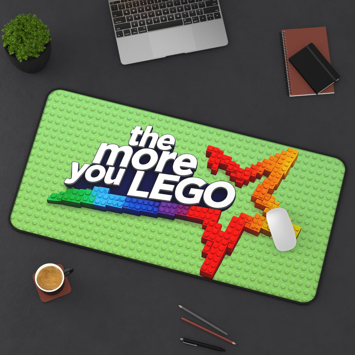 The More You Build Builder's Desk Mat