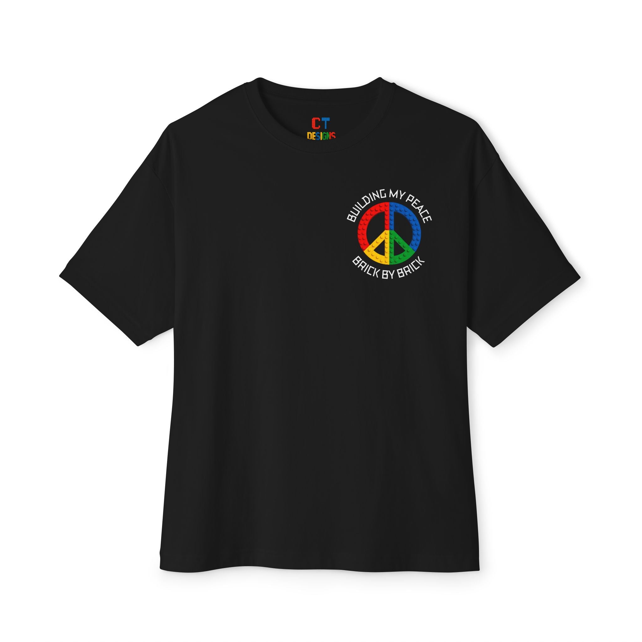 Building My Peace (Reverse) Oversized Boxy T-Shirt