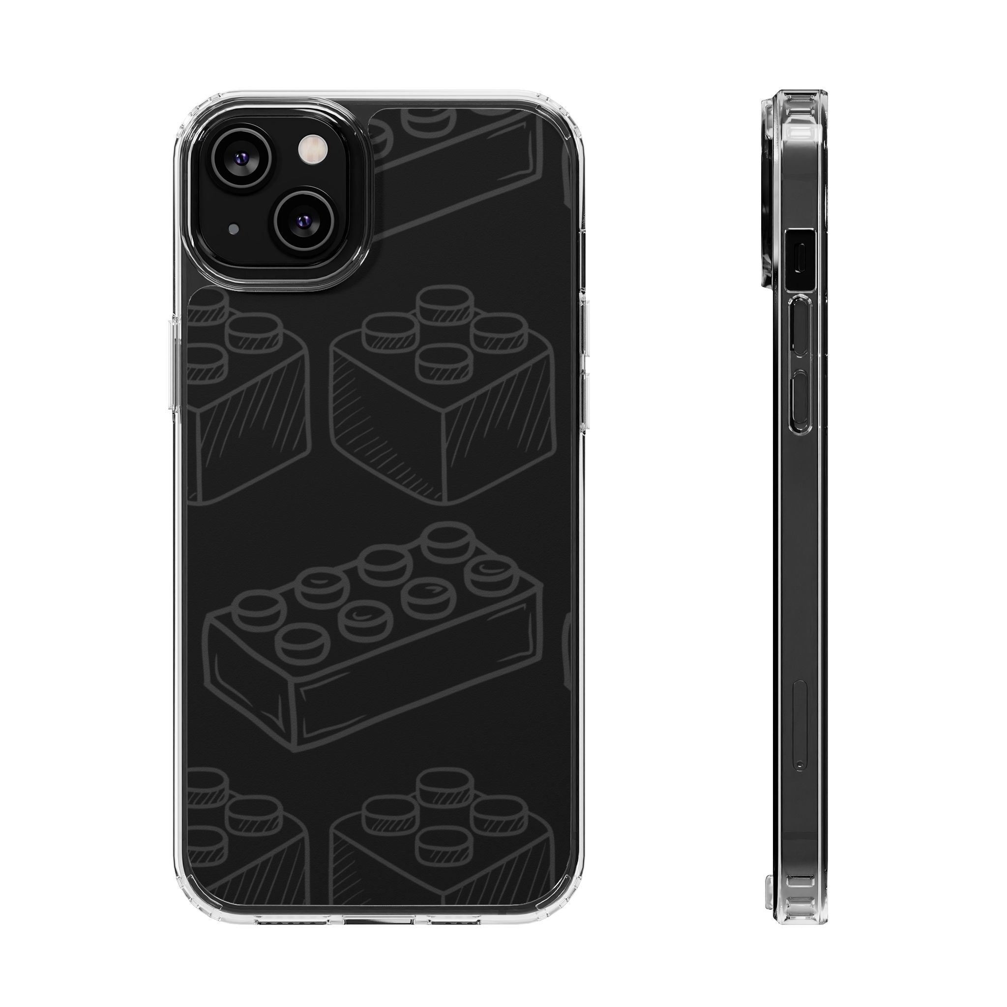 SKETCH Bricks iPhone Case (Black) -MagSafe®