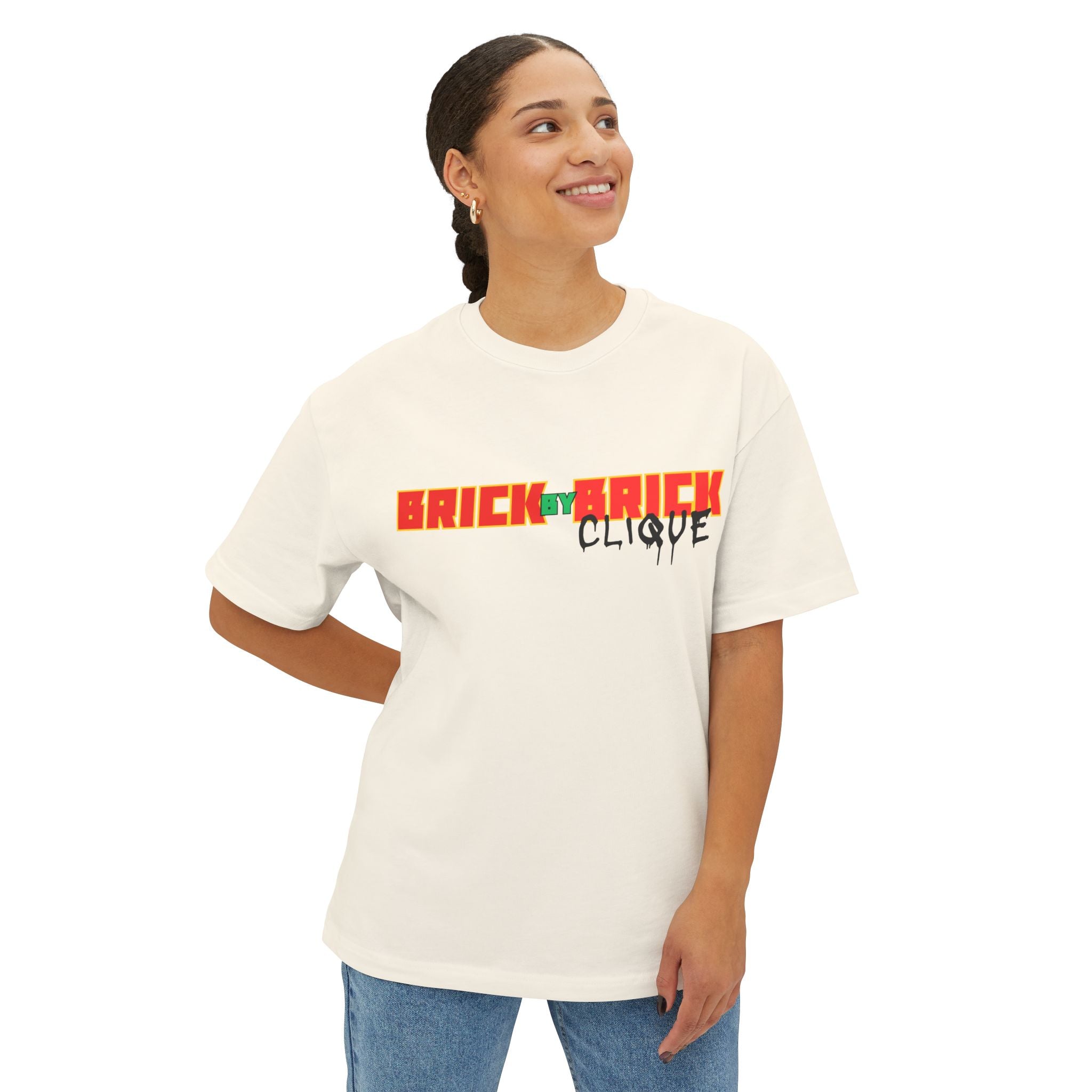 Brick By Brick Clique™ Oversized Boxy T‑Shirt