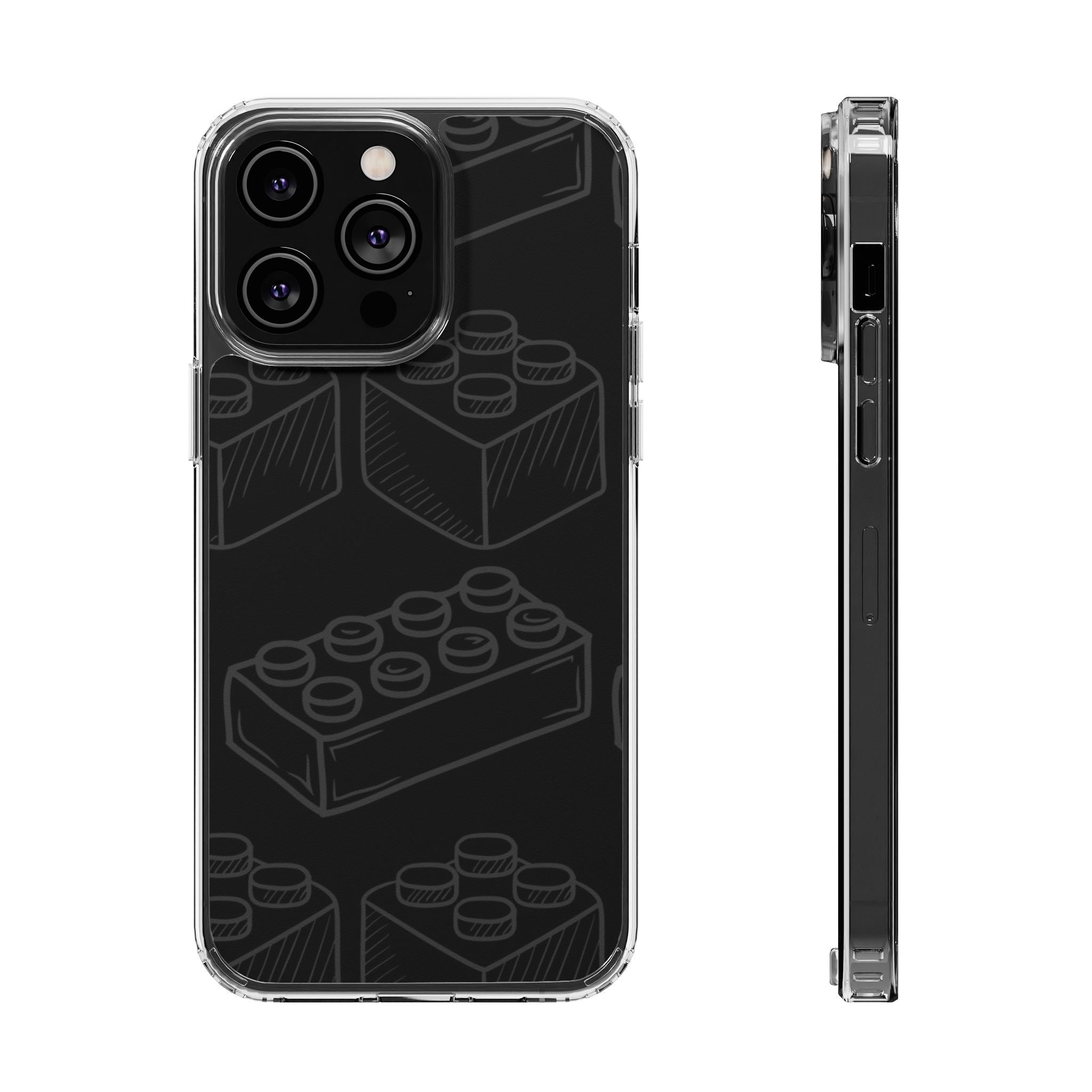 SKETCH Bricks iPhone Case (Black) -MagSafe®