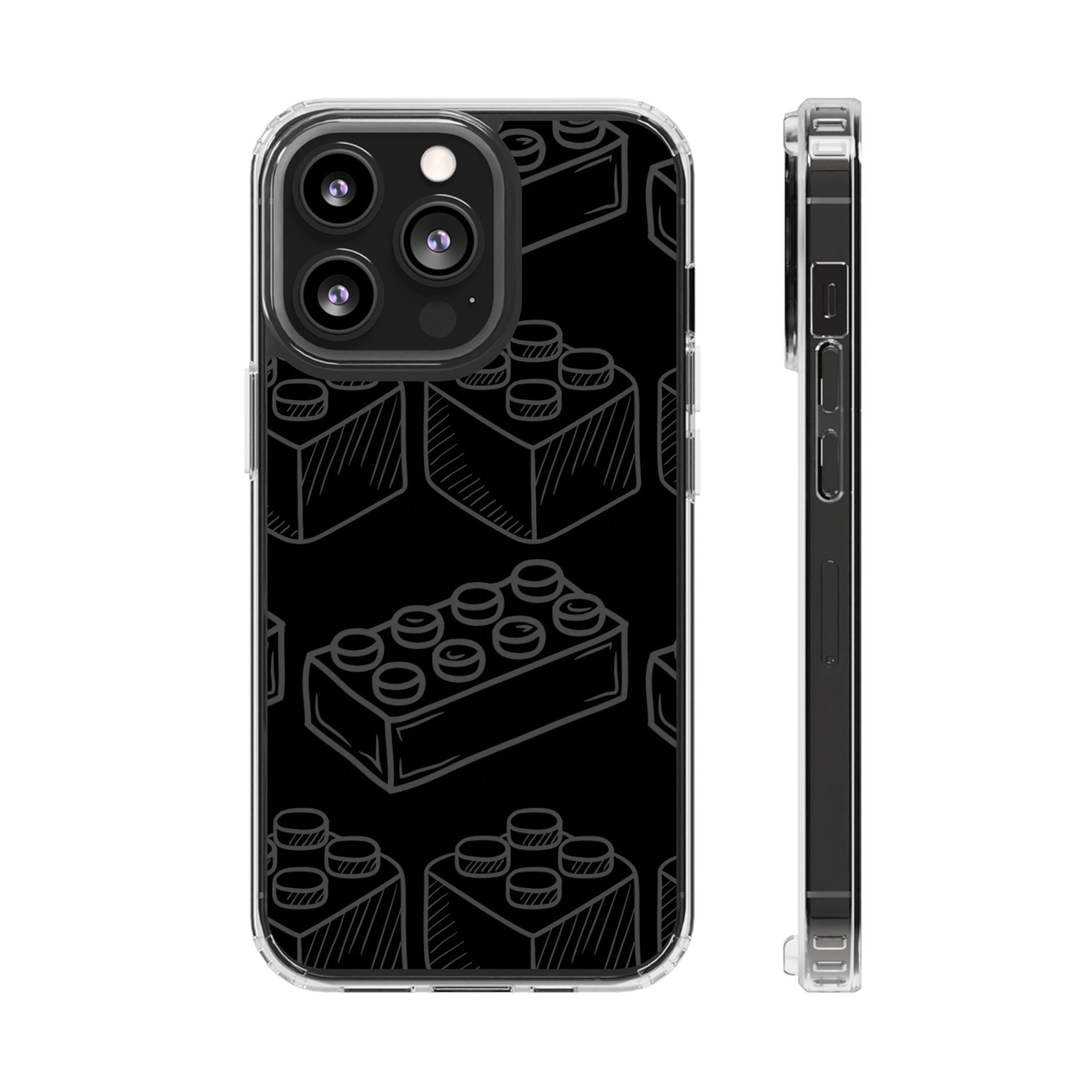 SKETCH Bricks iPhone Case (Black) -MagSafe®