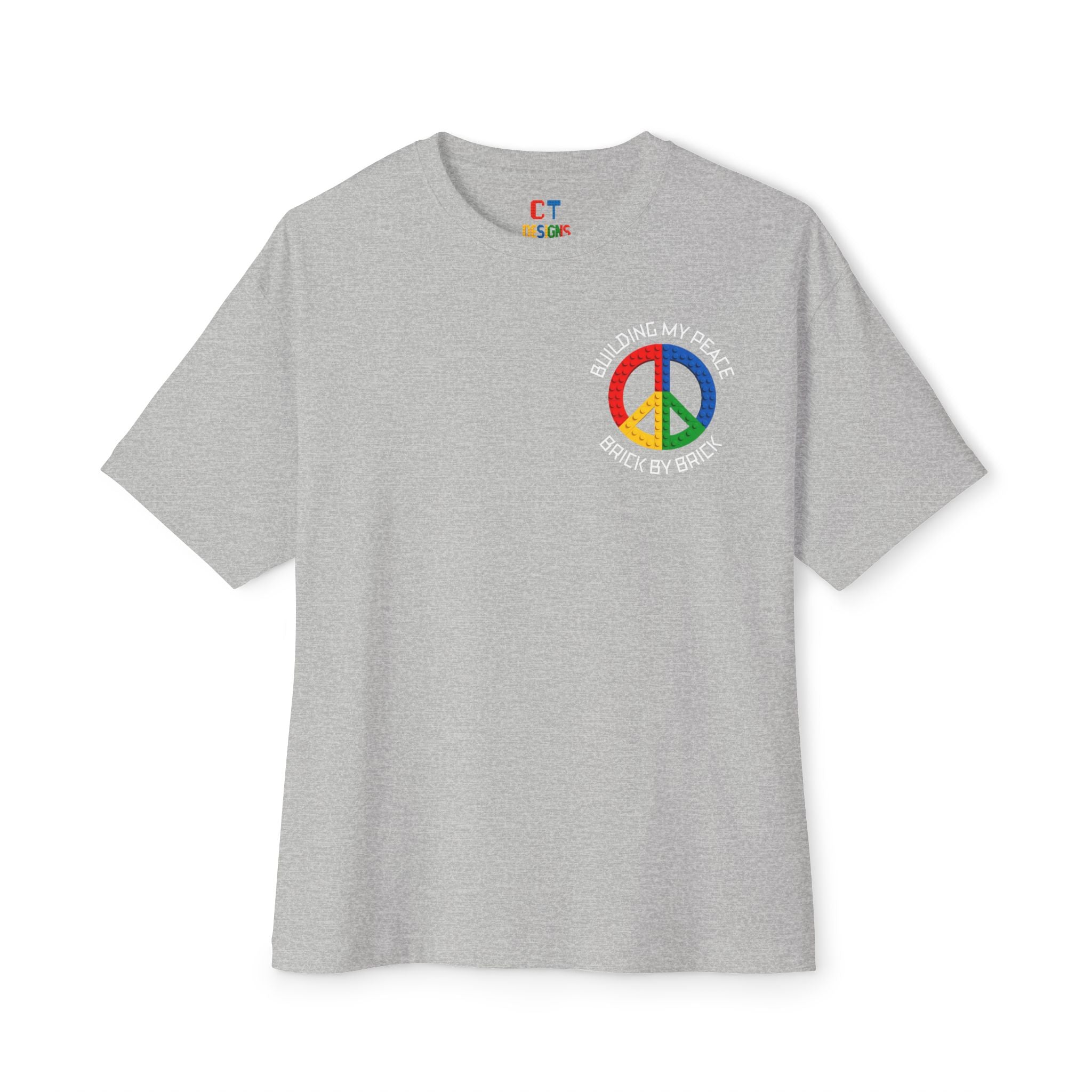Building My Peace (Reverse) Oversized Boxy T-Shirt