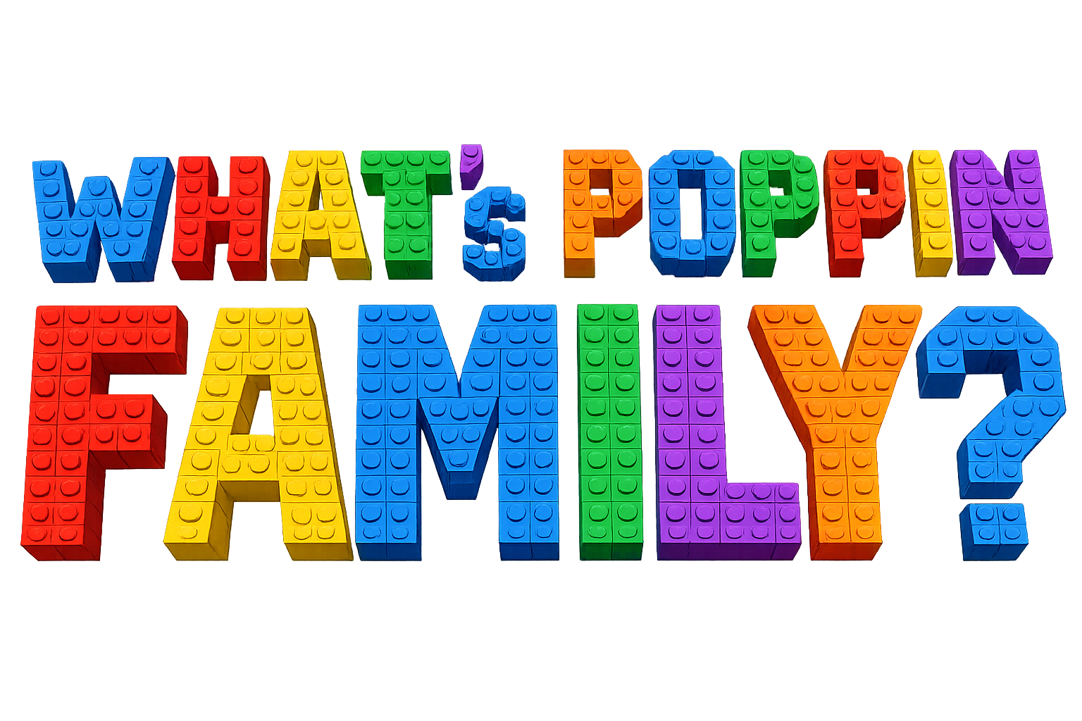 What's Poppin Family? Oversized Boxy T-Shirt