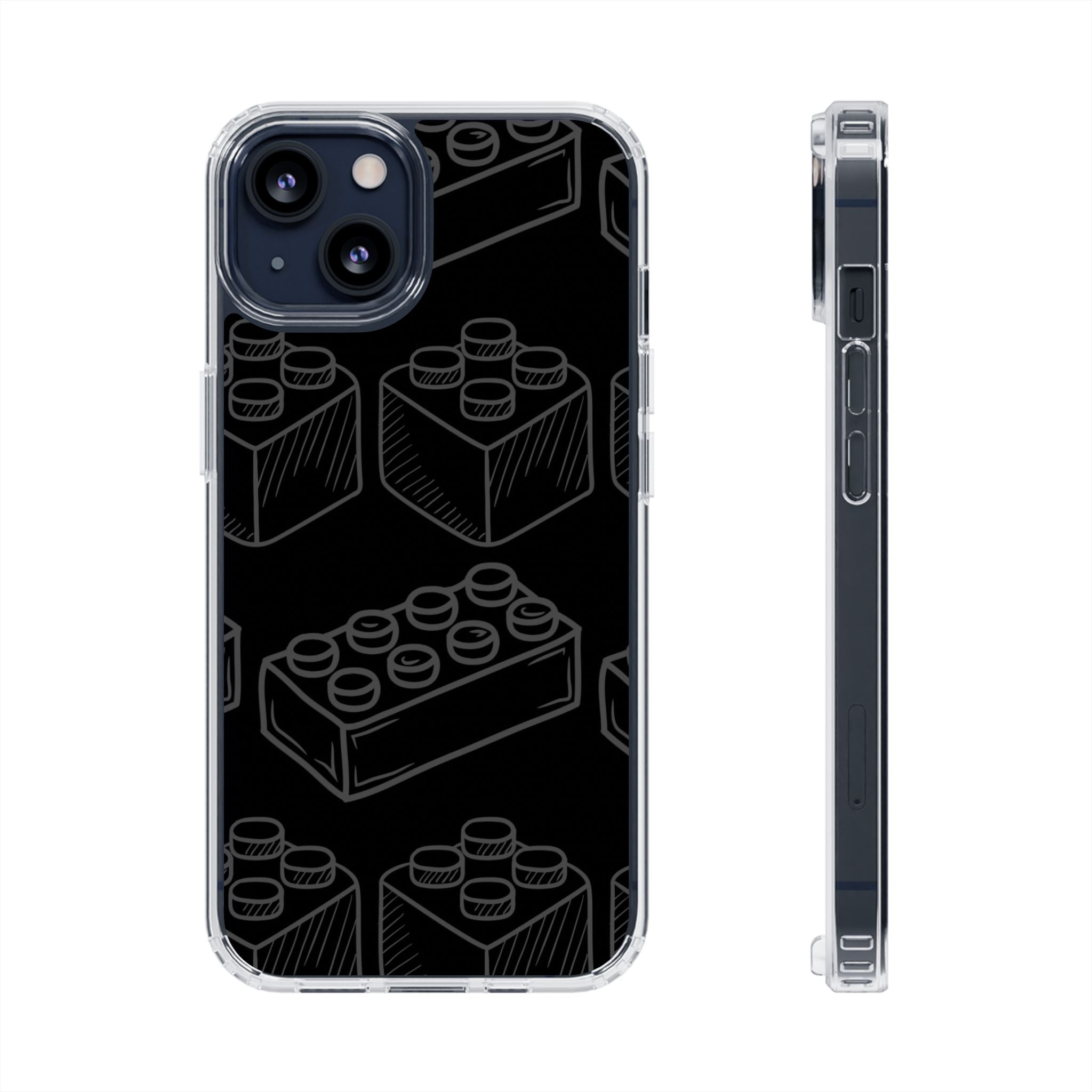 SKETCH Bricks iPhone Case (Black) -MagSafe®