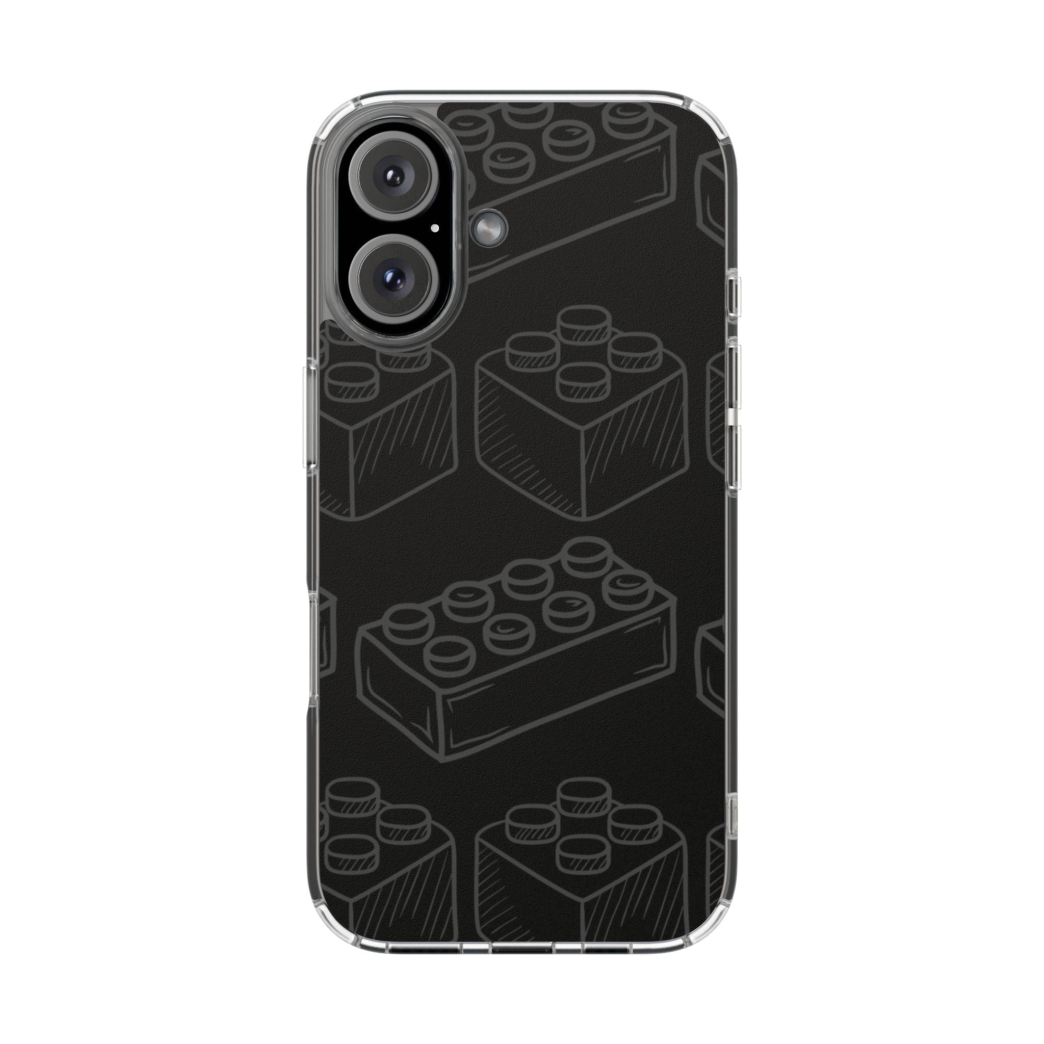 SKETCH Bricks iPhone Case (Black) -MagSafe®