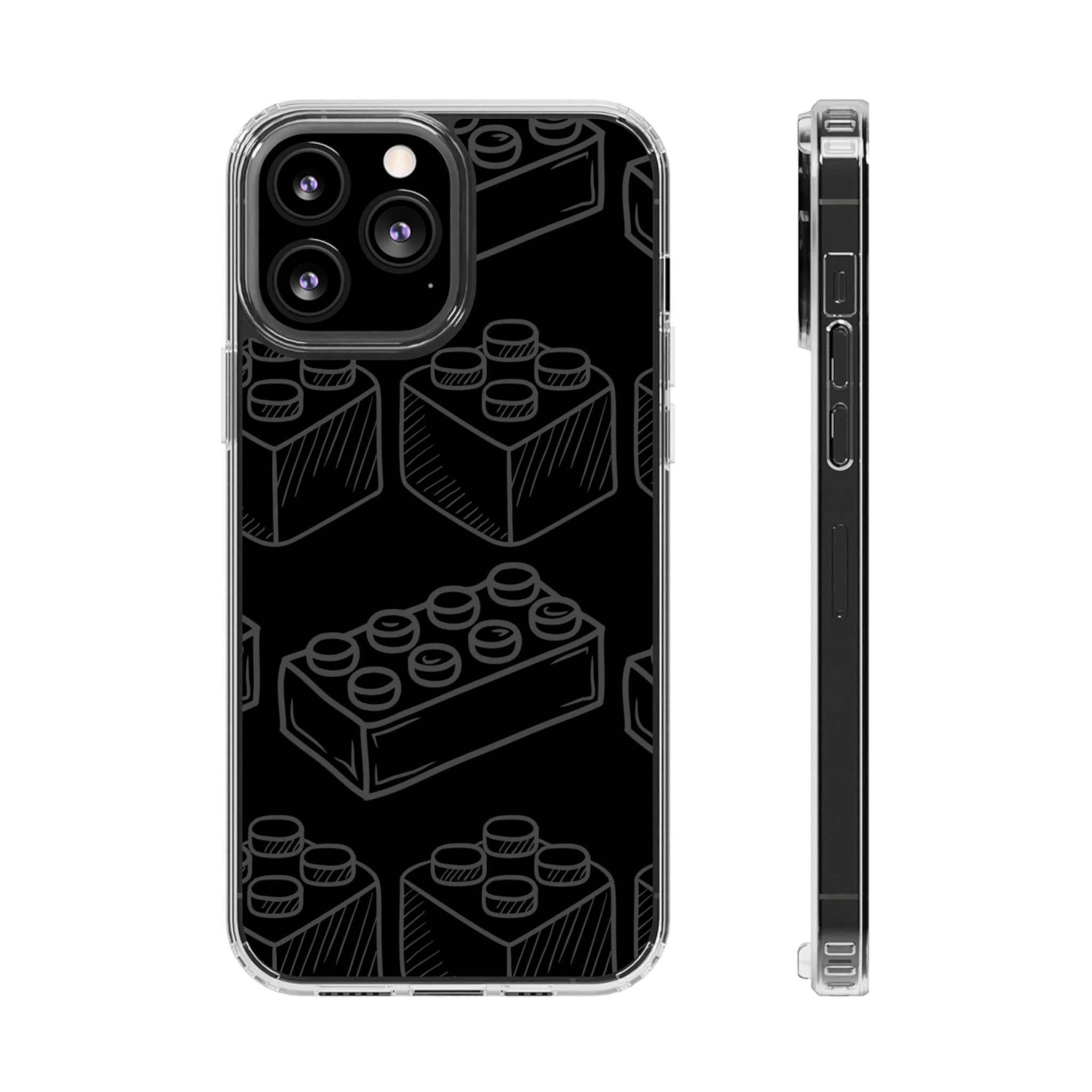 SKETCH Bricks iPhone Case (Black) -MagSafe®